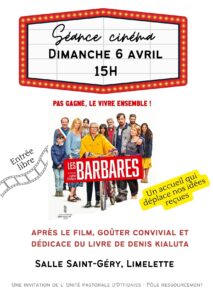 Séance cinéma le 6 avril