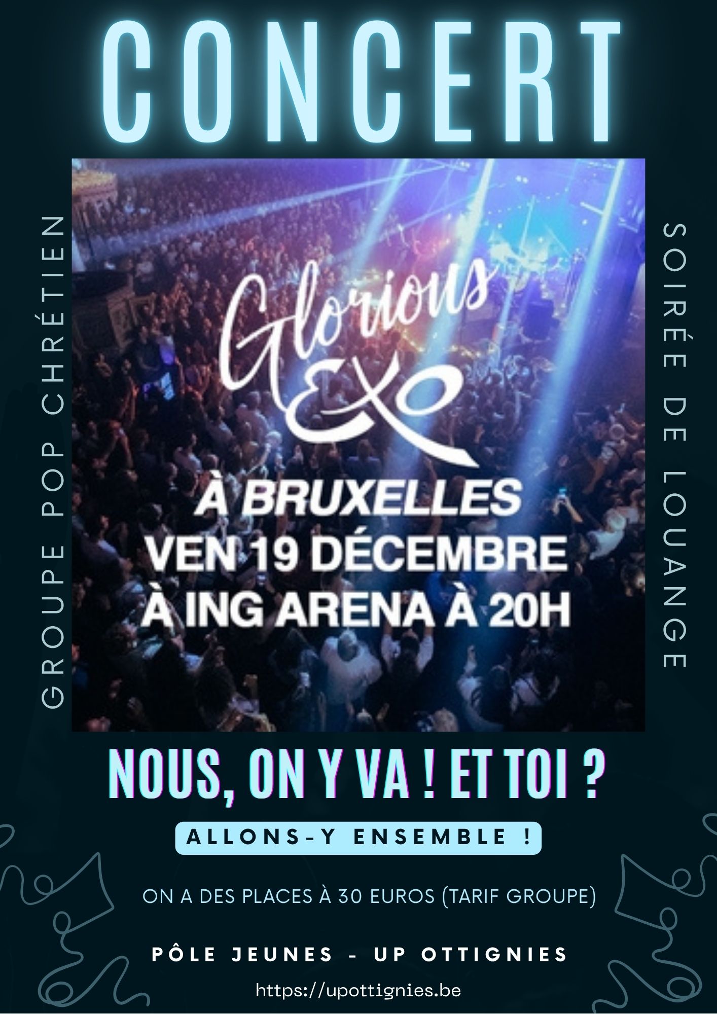 concert Glorius Belgique 19 décembre