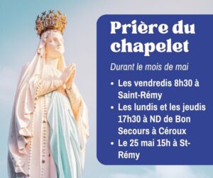 Prière du chapelet en mai