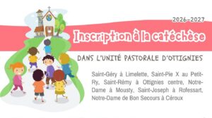 Les inscriptions à la catéchèse sont ouvertes !